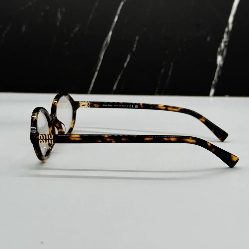 NEW MIU MIU MU 04ZS OVAL HAVANA BROWN EYEGLASSES MU04ZSF VAU08N WOMEN MIU MIU